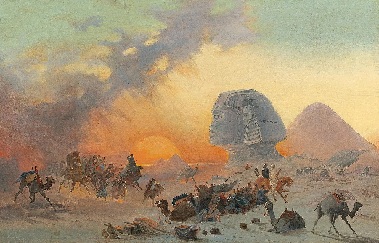 Una carovana nel deserto
